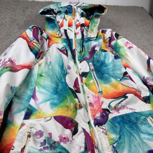 Roxy Dry Flight Technology Wildlife Insulated Women's Snowboard Jacket Medium - Picture 2 of 16